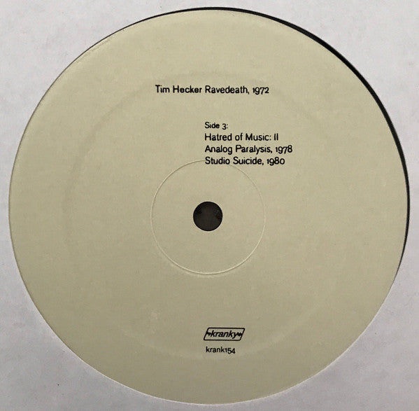 Tim Hecker - Ravedeath, 1972 - Mint- 2 LP Record 2011 Kranky USA Original Vinyl - Electronic / Ambient / Abstract / Experimental / Drone - Shuga Records