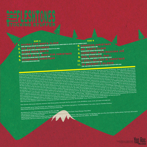 The Fleshtones - Stocking Stuffer (2008) - New LP Record Store Day Black Friday 2023 Yep Roc RSD Green Vinyl - Garage Rock / Holiday - Shuga Records