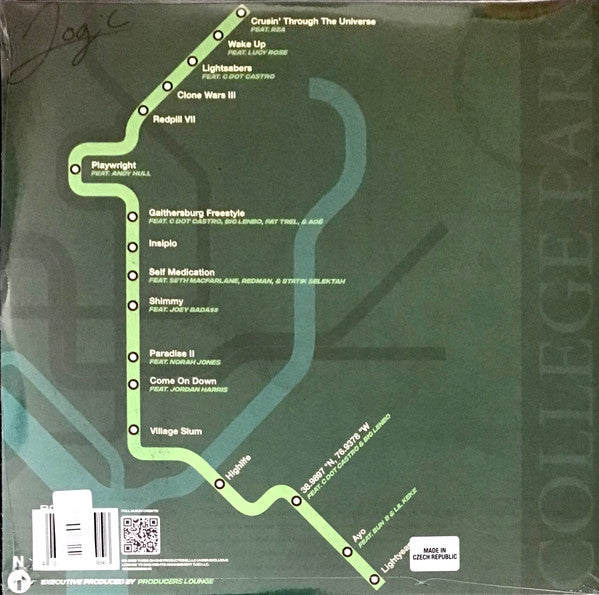 Logic - College Park - New 2 LP Record 2023 BMG White Vinyl - Hip Hop - Shuga Records