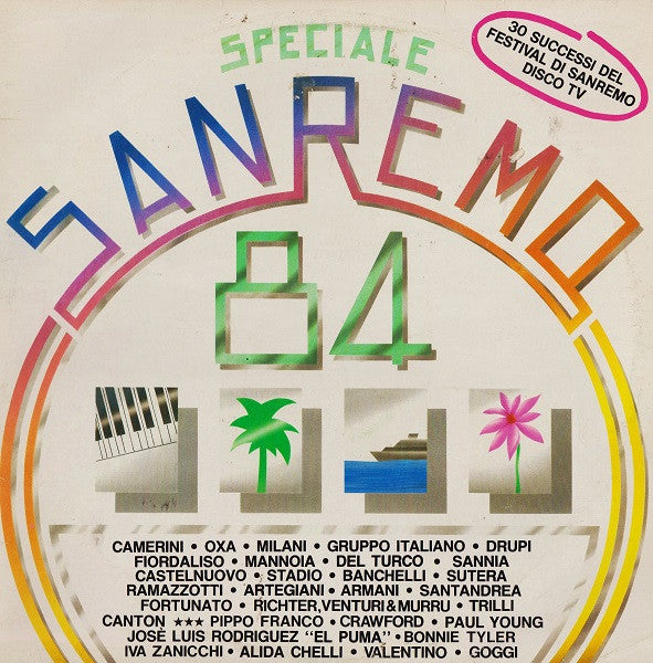 Various - Speciale Sanremo 84 - VG 2 LP Record 1984 CBS Italy Vinyl - Synth-pop / Italo-Disco / Europop - Shuga Records