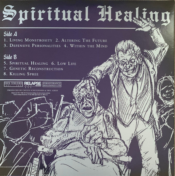 Death - Spiritual Healing (1990) - Mint- LP Record 2014 Relapse Black Vinyl & Insert - Death Metal - Shuga Records