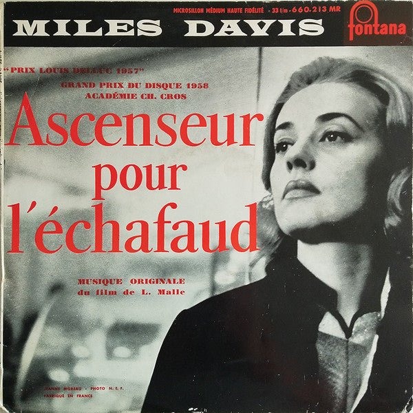 Miles Davis - Ascenseur Pour L'échafaud - VG- (low grade) 10: LP Record 1958 Fontana France Mono Vinyl - Jazz / Free Jazz / Soundtrack - Shuga Records