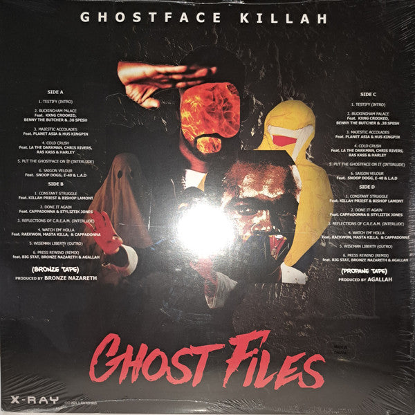 Ghostface Killah - Ghost Files (2018) - New 2 LP Record 2023 X-Ray USA Bronze / Red Splatter Vinyl - Hip Hop - Shuga Records