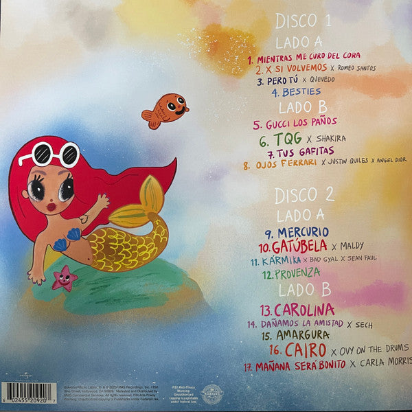 Karol G - Mañana Será Bonito - New 2 LP Record 2023 Universal Music Latino Clear 180 gram Vinyl - Latin Pop / Reggaeton - Shuga Records