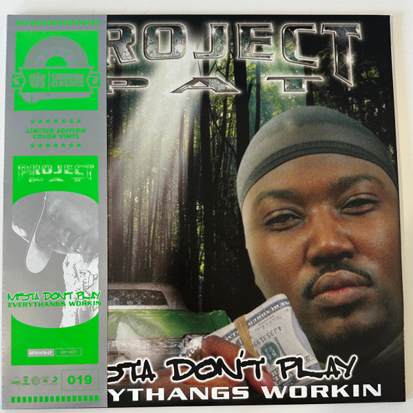 Project Pat - Mista Don't Play Everythangs Workin (2000) - New 2 LP Record 2023 Get On Down Slime Green-in-Clear Vinyl & Numbered - Memphis Rap / Hip Hop - Shuga Records