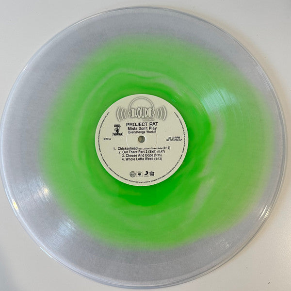 Project Pat - Mista Don't Play Everythangs Workin (2000) - New 2 LP Record 2023 Get On Down Slime Green-in-Clear Vinyl & Numbered - Memphis Rap / Hip Hop - Shuga Records