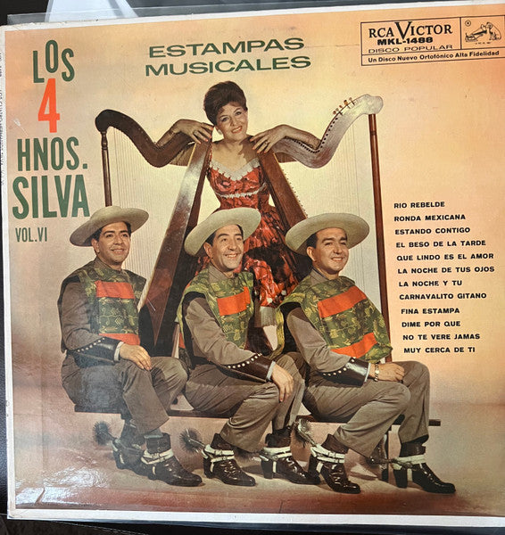 Los 4 Hermanos Silva / Conjunto de Sergio Perez - Estampas Musicales - VG+ LP Record 1965 RCA Mexico Original Vinyl - Latin / Bolero / Sonero - Shuga Records