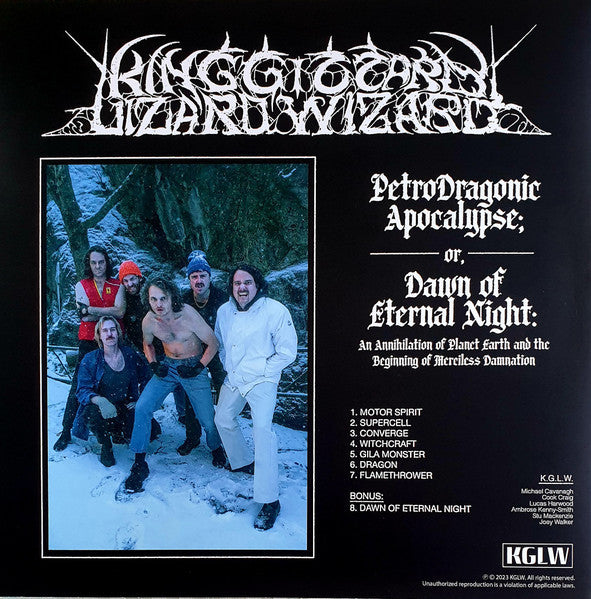 King Gizzard And The Lizard Wizard –  Petrodragonic Apocalypse; Or, Dawn Of Eternal Night: An Annihilation Of Planet Earth And The Beginning Of Merciless Damnation - New 2 LP Record 2023 KGLW Lucky Rainbow Wax Vinyl - Psychedelic Rock / Progressive Metal - Shuga Records
