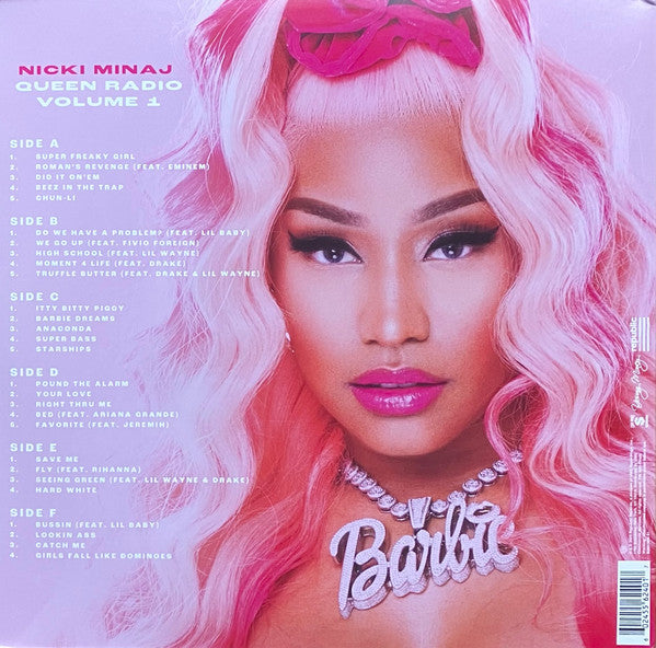 Nicki Minaj - Queen Radio: Volume 1 - Mint- 3 LP Record 2023 Republic Cash Money Target Exclusive Violet Translucent Vinyl - Hip Hop - Shuga Records