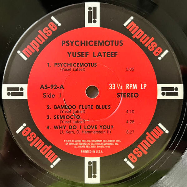 Yusef Lateef - Psychicemotus (1965) - New LP Record 2023 Impulse! Verve 180 gram Vinyl - Jazz / Post Bop / Modal / Free Jazz - Shuga Records