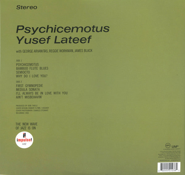 Yusef Lateef - Psychicemotus (1965) - New LP Record 2023 Impulse! Verve 180 gram Vinyl - Jazz / Post Bop / Modal / Free Jazz - Shuga Records