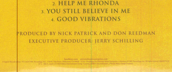 The Beach Boys - The Beach Boys With The Royal Philharmonic Orchestra - New 2 LP Record 2018 Brother Capitol USA Orange Vinyl - Surf Rock / Pop Rock - Shuga Records