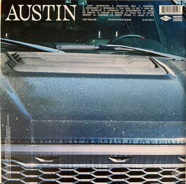 Post Malone - Austin - New 2 LP Record 2023 Mercury Republic Forest Green Vinyl - Hip Hop / Pop - Shuga Records