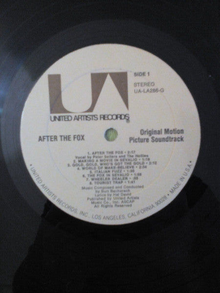 Burt Bacharach - After The Fox (Original Motion Picture) - Mint- LP Record 1974 USA Original Vinyl - Soundtrack - Shuga Records