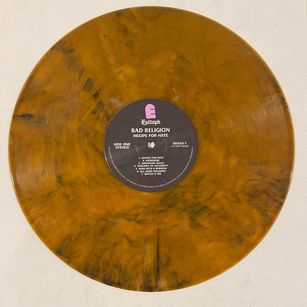 Bad Religion - Recipe For Hate (1993) - New LP Record 2023 Epitaph Tigers Eye Translucent Vinyl - Alternative Rock / Punk - Shuga Records