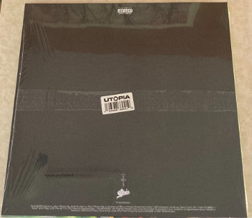 Travis Scott - Utopia - Mint- 2 LP Record 2023 Epic Cactus Jack Silver Translucen Vinyl, Cover 2 - Hip Hop / Trap / Pop Rap - Shuga Records
