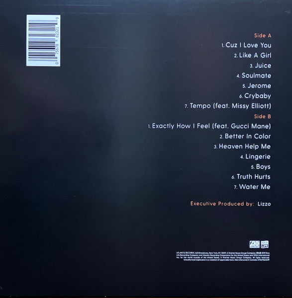 Lizzo - Cuz I Love You (2019) - Mint- LP Record 2023 Atlantic Amazon Exclusive Violet Vinyl - Hip Hop - Shuga Records