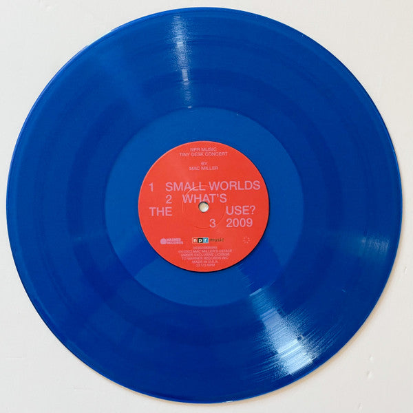 Mac Miller - NPR Music Tiny Desk Concert - Mint- (Poor Damaged Cover) LP Record 2023 Warner REMember Music Blue Translucent Vinyl & Insert - Hip Hop / Jazzy Hip-Hop