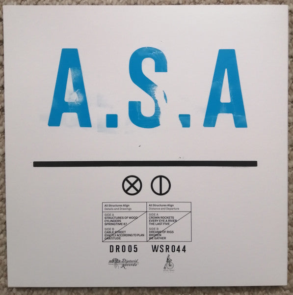 All Structures Align - Details, Drawings, Distance & Departure- New 2 LP Record 2023 Dipterid Vinyl - Math Rock / Slowcore - Shuga Records