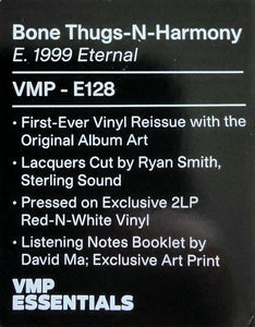 Bone Thugs -N- Harmony - E. 1999 Eternal (1995) - New 2 LP Record 2020 Ruthless Vinyl Me, Please Red & White Vinyl, Print & Booklet - Hip Hop - Shuga Records