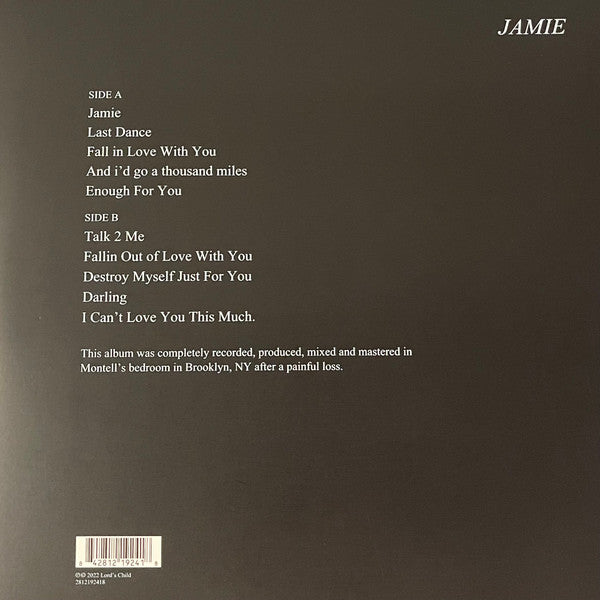 Montell Fish - Jamie - New LP Record 2023 Lord's Child Urban Outfitters Exclusive Black Ice Vinyl - R&B - Shuga Records