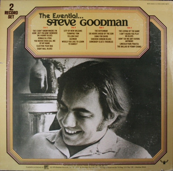 Steve Goodman - The Essential. . .Steve Goodman - New 2 LP Record 1976 Buddah USA Vinyl - Soft Rock / Folk Rock - Shuga Records