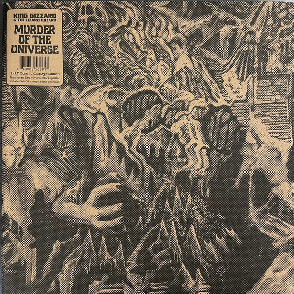 King Gizzard And The Lizard Wizard - Murder Of The Universe (2017) - New 2 LP Record 2023 ATO Cosmic Carnage Red with Black Splatter Vinyl - Psychedelic Rock / Garage Rock - Shuga Records
