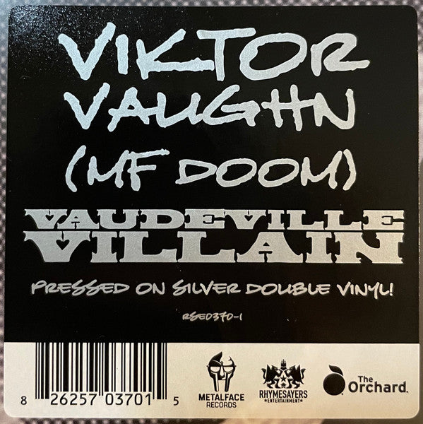 Viktor Vaughn (MF DOOM) - Vaudeville Villain (2003) - New 2 LP Record 2023 Rhymesayers Metal Face USA Silver Vinyl - Hip Hop - Shuga Records