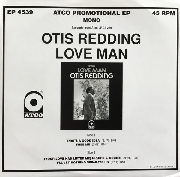 Otis Redding – Love Man (1969) - Mint- LP Record 2023 ATCO Rhino Red Vinyl & 7" EP - Soul / Funkl - Shuga Records