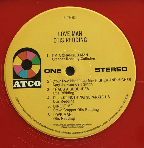 Otis Redding – Love Man (1969) - Mint- LP Record 2023 ATCO Rhino Red Vinyl & 7" EP - Soul / Funkl - Shuga Records
