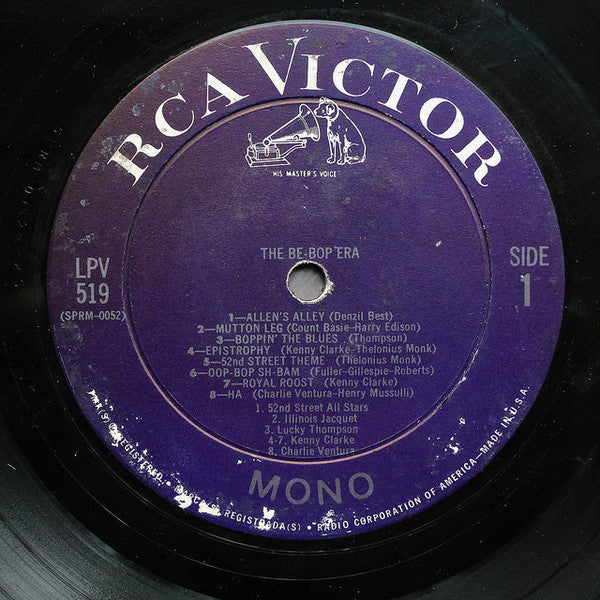 Various - The Be-Bop Era - Mint- (VG cover) LP Record 1965 RCA USA Vinyl - Jazz / Bop / Hard Bop - Shuga Records