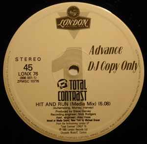 Total Contrast - Hit And Run - 2 x 12" Single Record 1985 London Promo Vinyl - Disco