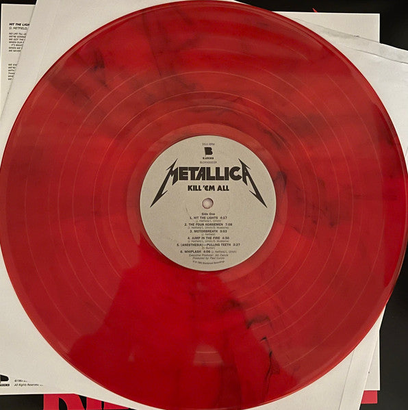 Metallica - Kill 'Em All (1983) - Mint- LP Record 2023 Blackened Walmart Exclusive Jump In The Fire Engine Red Vinyl, Insert & Download - Thrash / Speed Metal / Heavy Metal - Shuga Records
