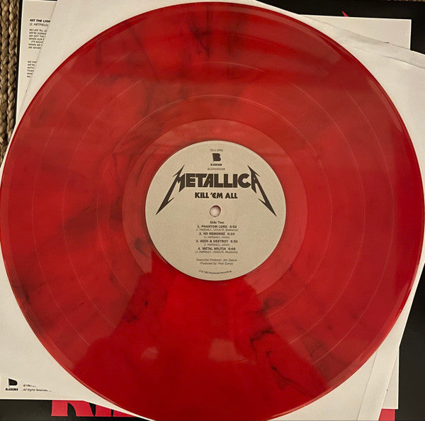 Metallica - Kill 'Em All (1983) - Mint- LP Record 2023 Blackened Walmart Exclusive Jump In The Fire Engine Red Vinyl, Insert & Download - Thrash / Speed Metal / Heavy Metal - Shuga Records