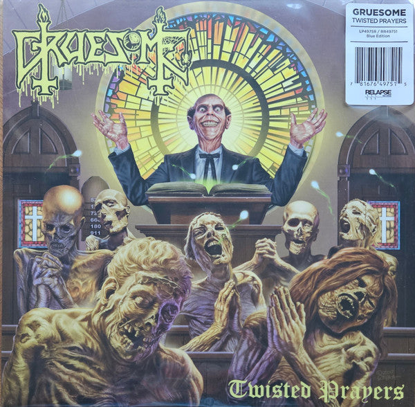 Gruesome - Twisted Prayers (2018) - New LP Record 2023 Relapse Records Translucent Blue Vinyl - Metal / Death Metal - Shuga Records