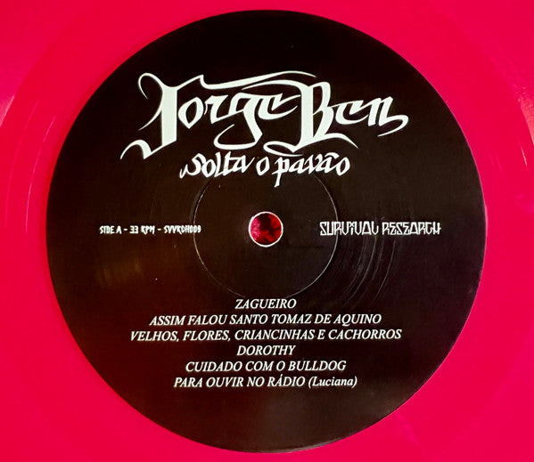 Jorge Ben - Solta O Pavão (1975) - Mint- LP Record 2023 Survival Research Australia Pink Vinyl - Latin / MPB / Samba / Soul / Funk - Shuga Records