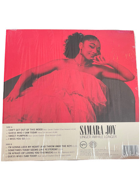 Signed Autographed - Samara Joy - Linger Awhile Longer - Mint- LP Record 2023 Verve USA Vinyl - Jazz / Soul-Jazz - Shuga Records