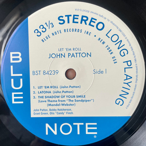 Big John Patton - Let 'Em Roll (1966) - New LP Record 2023 Blue Note Tone Poet 180 gram Vinyl - Jazz / Hard Bop / Soul-Jazz - Shuga Records