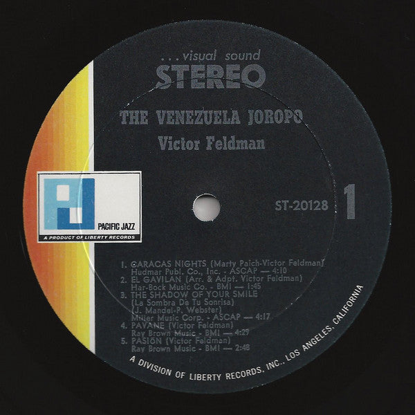 Victor Feldman - The Venezuela Joropo - Mint- LP Record 1967 Pacific Jazz USA Original Vinyl - Jazz / Bossa Nova / Soul-Jazz / Latin - Shuga Records