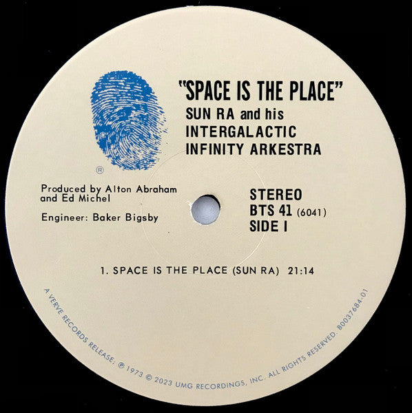 Sun Ra And The Intergalactic Infinity Orchestra - Space Is The Place (1973) - Mint- LP Record 2023 lue Thumb Verve 180 gram Vinyl - Free Jazz / Avant-garde Jazz / Space-Age - Shuga Records