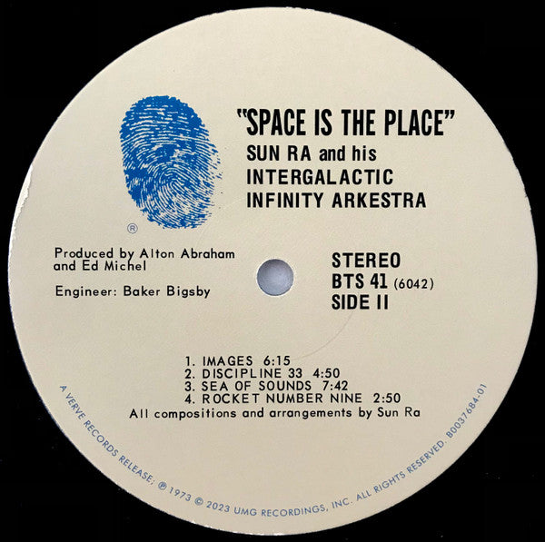 Sun Ra And The Intergalactic Infinity Orchestra - Space Is The Place (1973) - Mint- LP Record 2023 lue Thumb Verve 180 gram Vinyl - Free Jazz / Avant-garde Jazz / Space-Age - Shuga Records