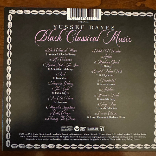 Yussef Dayes – Black Classical Music - New CD Album 2023 Warner Brownswood - Jazz / Afrobeat / Jazz-Funk - Shuga Records