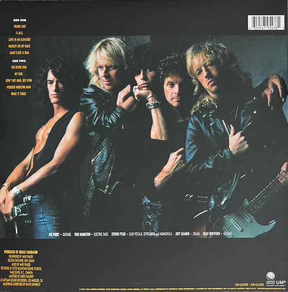 Aerosmith - Pump (1989) - New LP Record 2016 Geffen USA Silver 180 gram Vinyl - Hard Rock / Pop Rock - Shuga Records