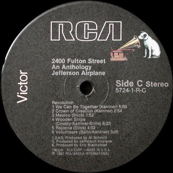 Jefferson Airplane - 2400 Fulton Street - Mint- 2 LP Record 1987 RCA USA Original Vinyl - Psychedelic Rock / Classic Rock - Shuga Records