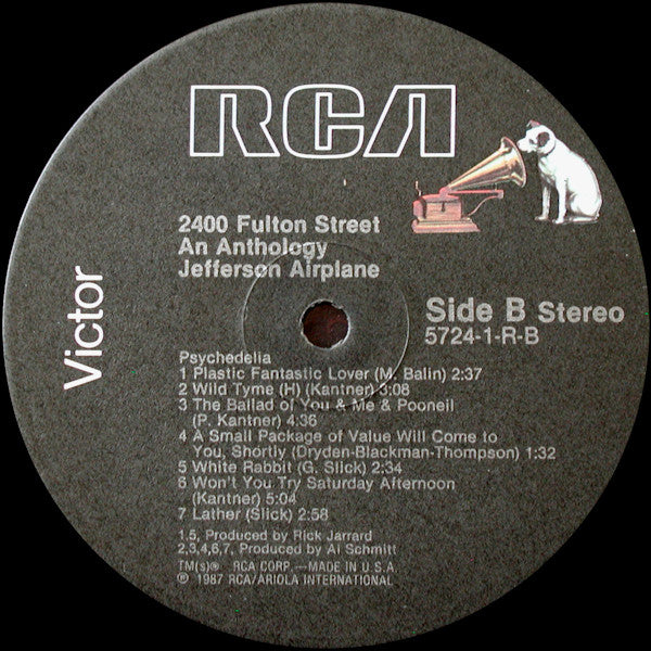Jefferson Airplane - 2400 Fulton Street - Mint- 2 LP Record 1987 RCA USA Original Vinyl - Psychedelic Rock / Classic Rock - Shuga Records