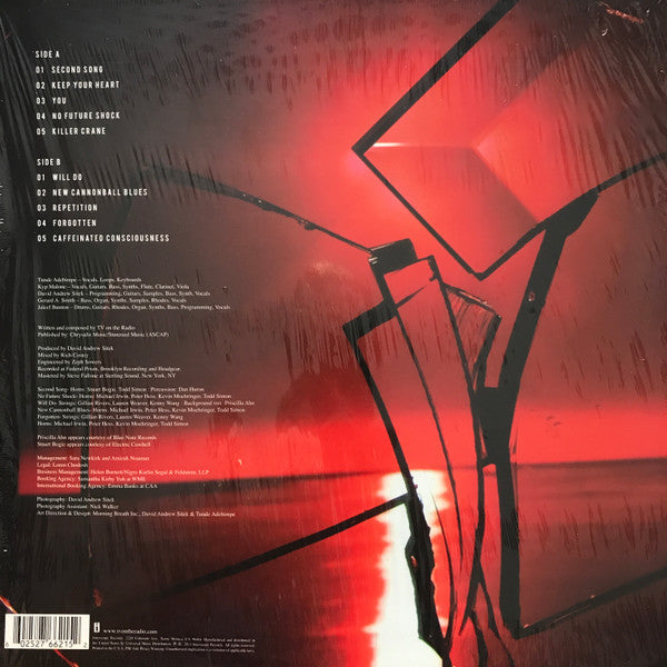 TV on the Radio - Nine Types of Light - VG+ LP Record 2011 Interscope USA 180 gram Vinyl - Indie Rock / Rock & Roll - Shuga Records