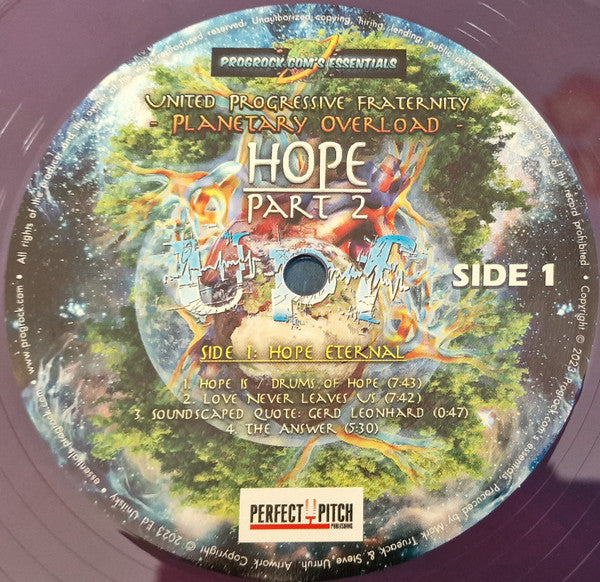 UPF - Planetary Overload - Part 2: Hope - New 3 LP Record 2023 ProgRock.com's Essentials Pale Purple, Yellow, Green Vinyl - Prog Rock / Symphonic