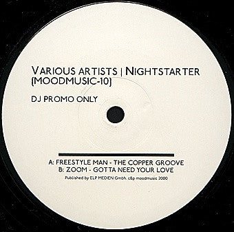 Zoom / Freestyle Man – Nightstarter - New 12" Single Record 2000 Moodmusic Finland Vinyl - House / Deep House