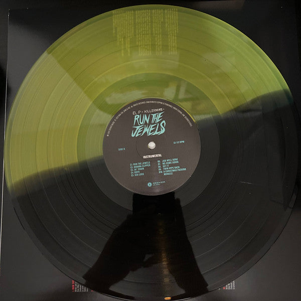Run The Jewels - Run The Jewels & Instrumentals (2013) - Mint- 2 LP Record 2023 Seeker Music Blue & Black / Yellow & Black Vinyl & Lenticular Cover - Hardcore Hip-Hop