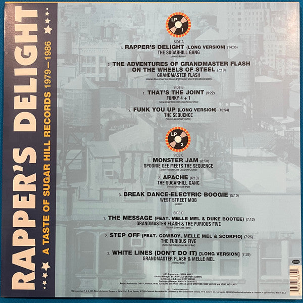 Various – Rapper's Delight: A Taste Of Sugarhill Records From 1979 To 1986 - New 2 LP Record 2023 Rhino Iced Orange Vinyl - Soul / Funk / Hip Hop